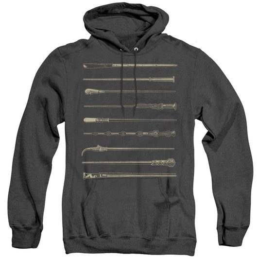 Fantastic Beasts 2 Wands Heather Mens Hoodie Black Officially Licensed