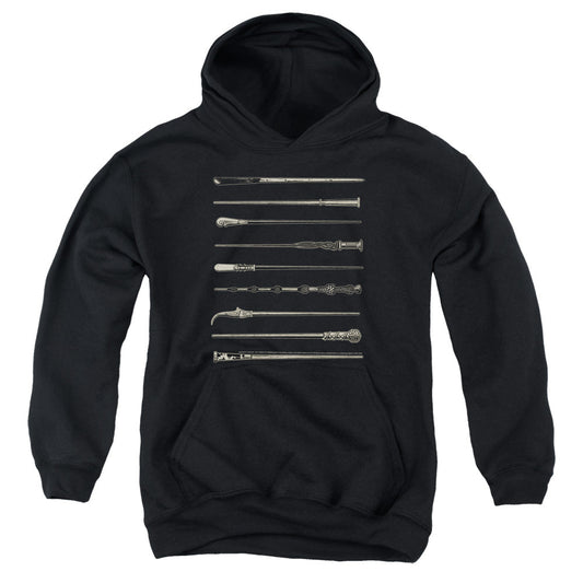 Fantastic Beasts 2 Wands Kids Youth Hoodie Black Officially Licensed