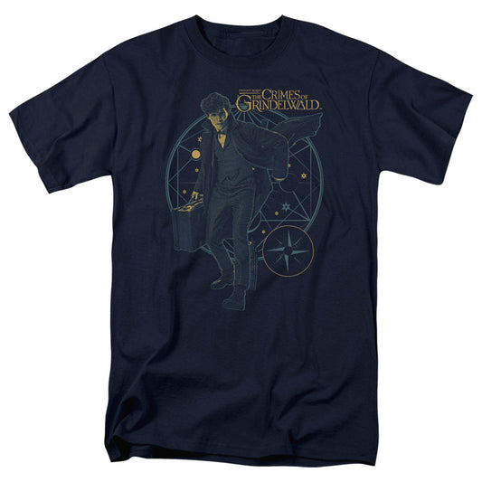 Fantastic Beasts 2 Suitcase Mens T Shirt Navy Blue Officially Licensed