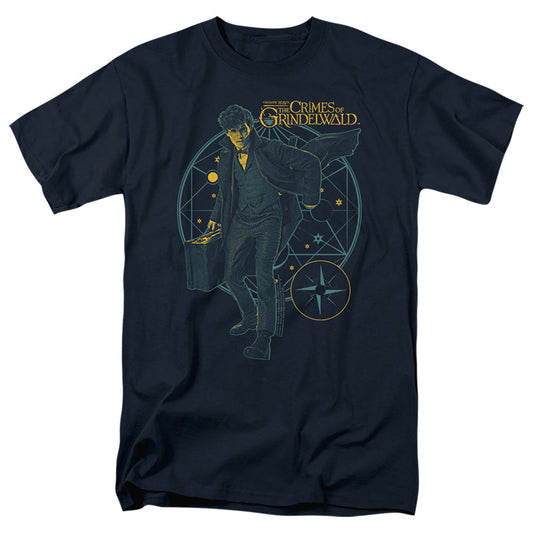 Fantastic Beasts 2 Suitcase Mens T Shirt Navy Officially Licensed