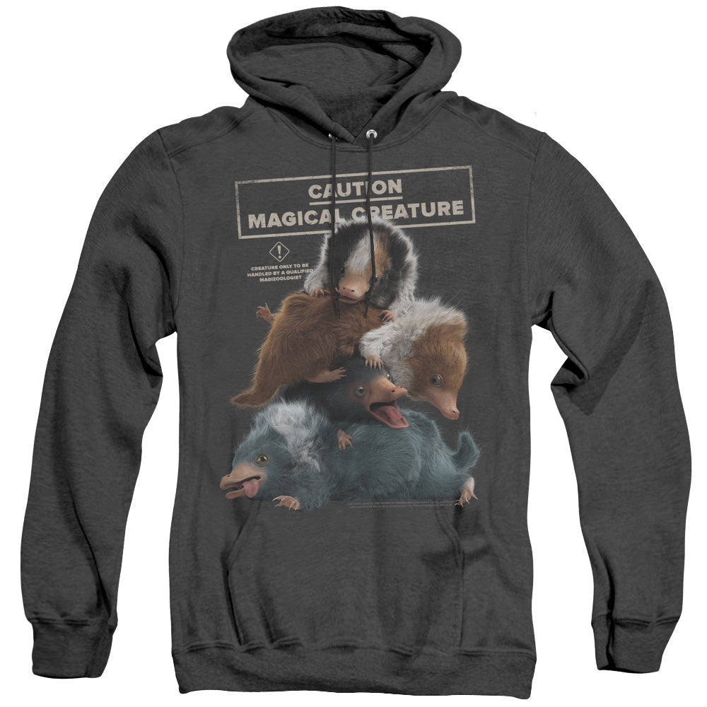 Fantastic Beasts 2 Cuddle Puddle Mens Heather Hoodie Black Officially Licensed