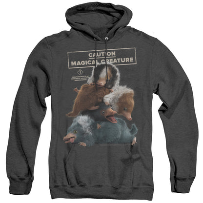 Fantastic Beasts 2 Cuddle Puddle Mens Heather Hoodie Black Officially Licensed