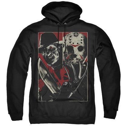 Freddy Vs Jason Vs Mens Hoodie Black Officially Licensed