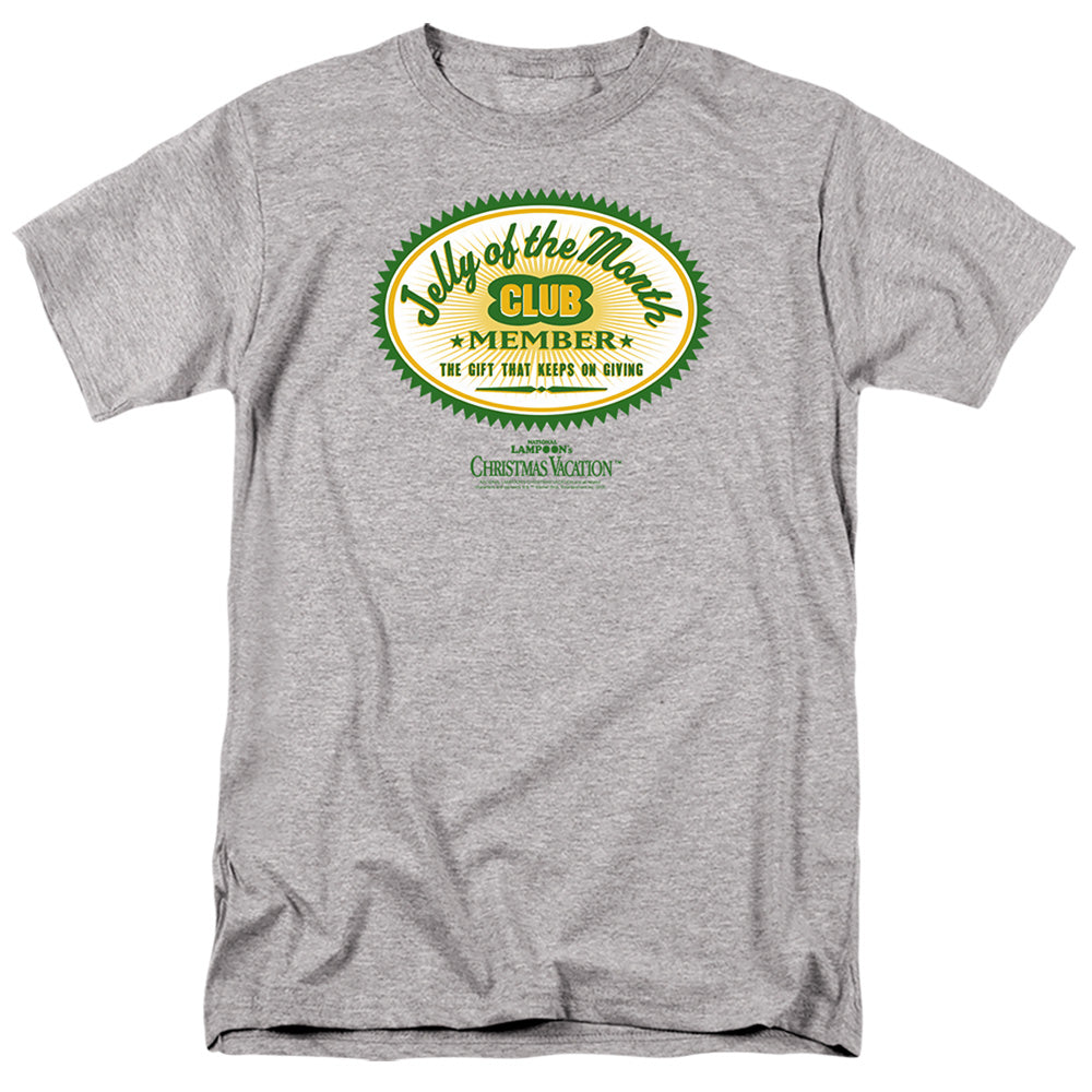 Christmas Vacation Jelly Of The Month Club Member Mens T Shirt Athletic Heather Officially Licensed