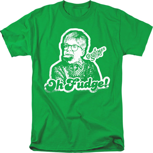 A Christmas Story Oh Fudge Again Mens T Shirt Black Officially Licensed