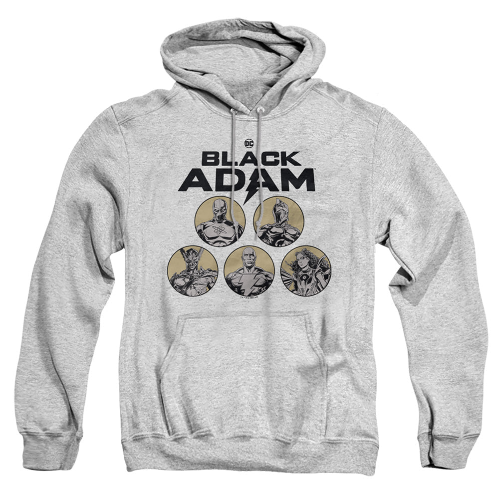Black Adam Black Adam Contrast Group Mens Hoodie Athletic Heather