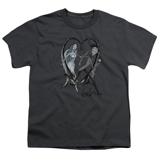Corpse Bride Runaway Groom Kids Youth T Shirt Charcoal Officially Licensed