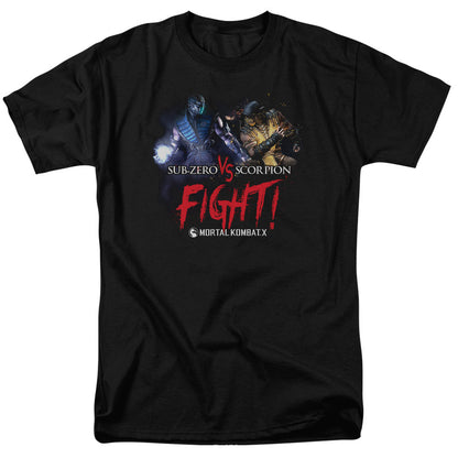Mortal Kombat X Fight Mens T Shirt Black Officially Licensed
