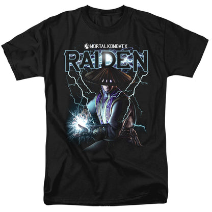 Mortal Kombat Raiden Mens T Shirt Black Officially Licensed