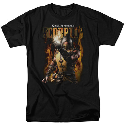 Mortal Kombat Scorpion Mens T Shirt Black Officially Licensed