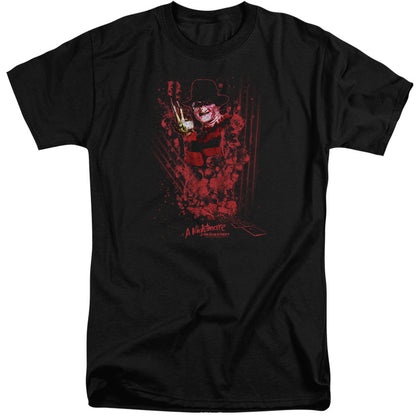 Nightmare On Elm Street One Two Freddys Coming For You Mens Tall T Shirt Black Officially Licensed