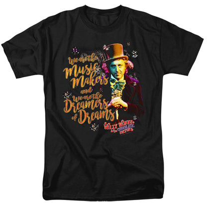 Willy Wonka And The Chocolate Factory Music Makers Mens T Shirt Black Officially Licensed