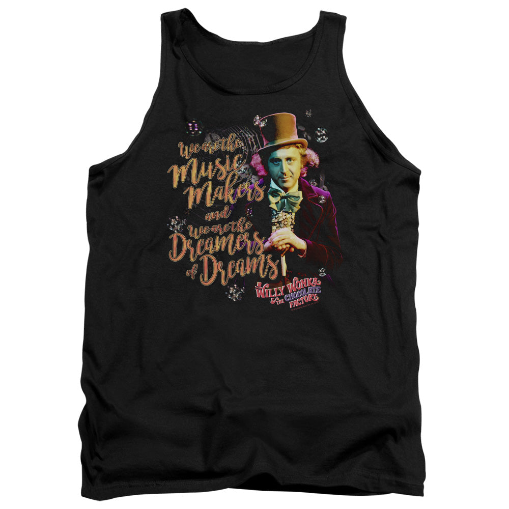 Willy Wonka And The Chocolate Factory Music Makers Mens Tank Top Shirt Black Officially Licensed