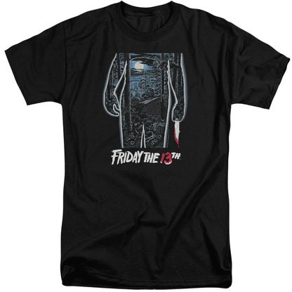 Friday The 13Th 13Th Poster Mens Tall T Shirt Black Officially Licensed