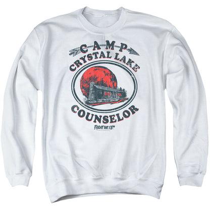Friday The 13Th Camp Counselor Mens Crewneck Sweatshirt White