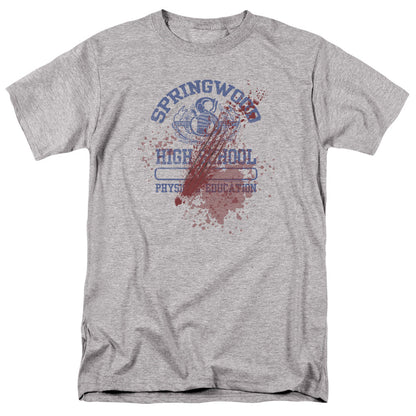 Nightmare On Elm Street Springwood High Victim Mens T Shirt Athletic Heather Officially Licensed