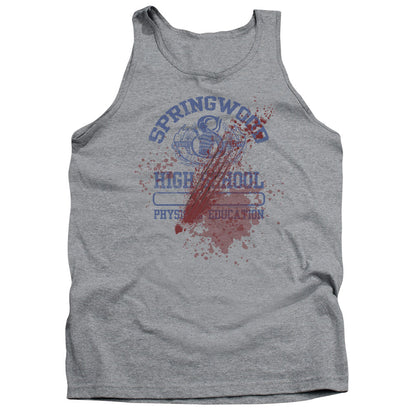 Nightmare On Elm Street Springwood High Victim Mens Tank Top Shirt Athletic Heather Officially Licensed