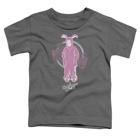 A Christmas Story Pink Nightmare Toddler Kids Youth T Shirt Charcoal Officially Licensed