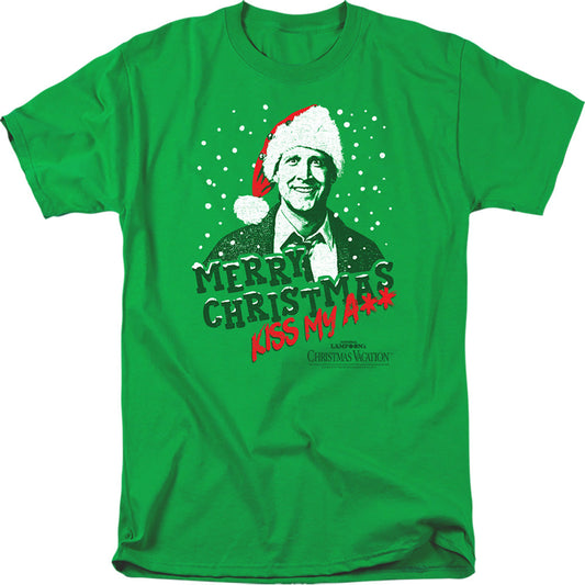 Christmas Vacation Merry Christmas Mens T Shirt Kelly Green Officially Licensed