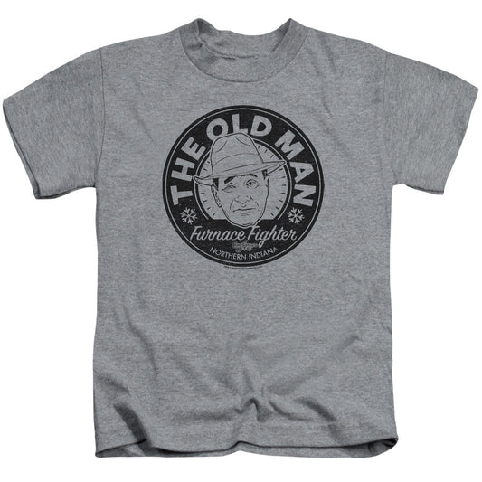 A Christmas Story The Old Man Juvenile Kids Youth T Shirt Athletic Heather Officially Licensed