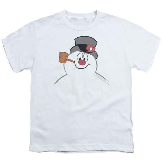 Frosty The Snowman Frosty Face Kids Youth T Shirt White Officially Licensed