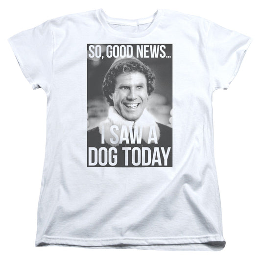 Elf Must Love Dogs Womens T Shirt White Officially Licensed