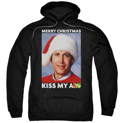 Christmas Vacation Merry Kiss Mens Hoodie Black Officially Licensed