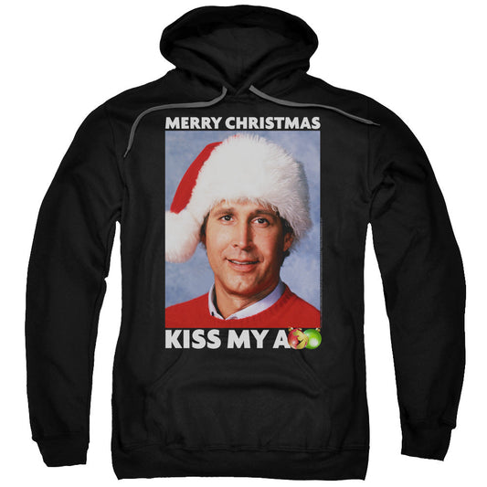 Christmas Vacation Merry Kiss Mens Hoodie Black Officially Licensed