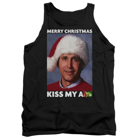 Christmas Vacation Merry Kiss Mens Tank Top Shirt Black Officially Licensed