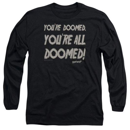 Friday The 13Th Doomed Mens Long Sleeve Shirt Black Officially Licensed Officially Licensed
