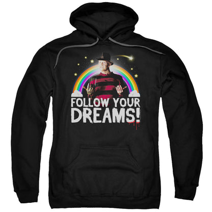 Friday The 13Th Follow Your Dreams Mens Hoodie Black Officially Licensed