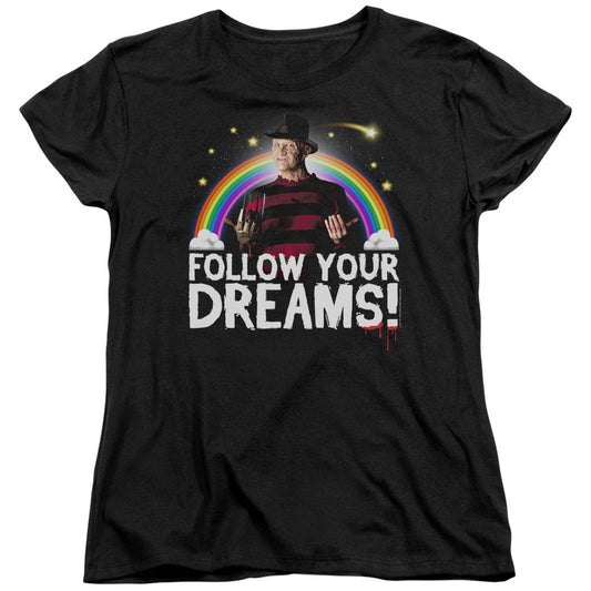 Friday The 13th Follow Your Dreams Womens T Shirt Black Officially Licensed