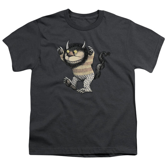 Where The Wild Things Are Carol Kids Youth T Shirt Charcoal Officially Licensed
