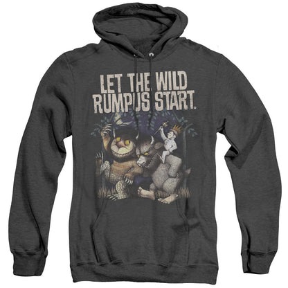 Where The Wild Things Are Wild Rumpus Mens Heather Hoodie Black Officially Licensed