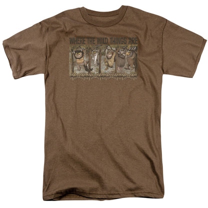 Where The Wild Things Are Hang Mens T Shirt Safari Green Officially Licensed