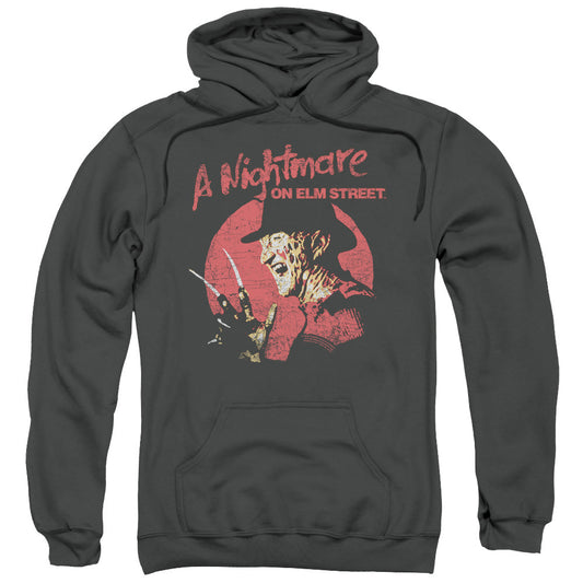 Nightmare On Elm Street Freddy Circle Mens Hoodie Charcoal Officially Licensed