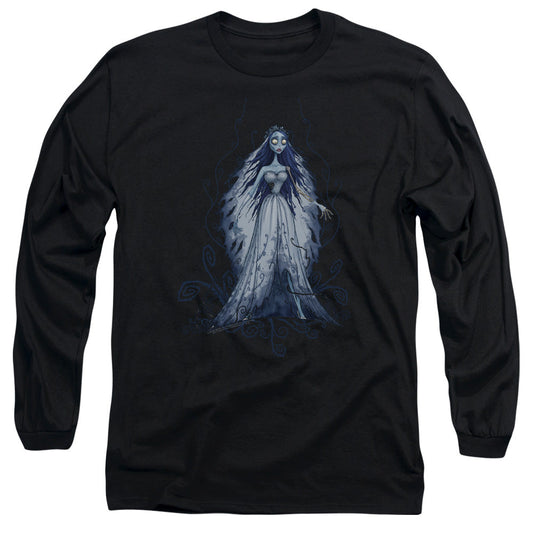 Corpse Bride Vines Mens Long Sleeve Shirt Black Officially Licensed Officially Licensed