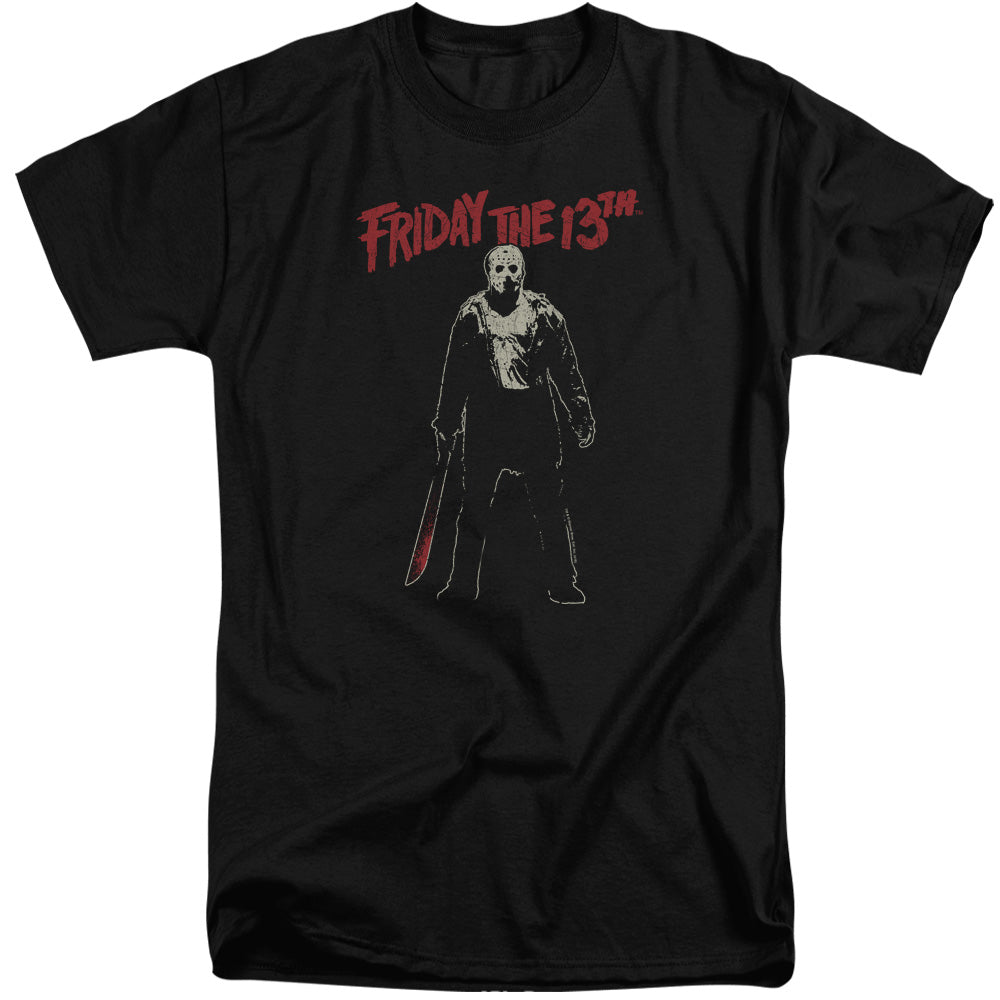 Friday The 13Th Chchch Ahahah Mens Tall T Shirt Black Officially Licensed