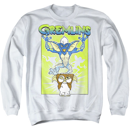Gremlins Be Afraid Mens Crewneck Sweatshirt White Officially Licensed