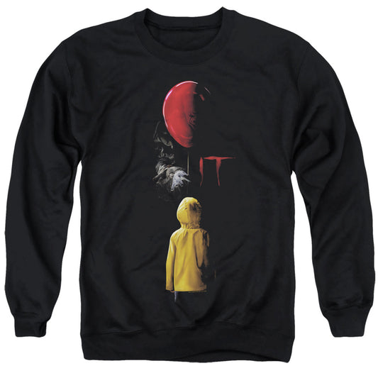 IT Red Balloon Mens Crewneck Sweatshirt Black Officially Licensed