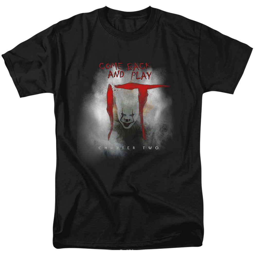 IT 2 Come Back And Play Mens T Shirt Black Officially Licensed