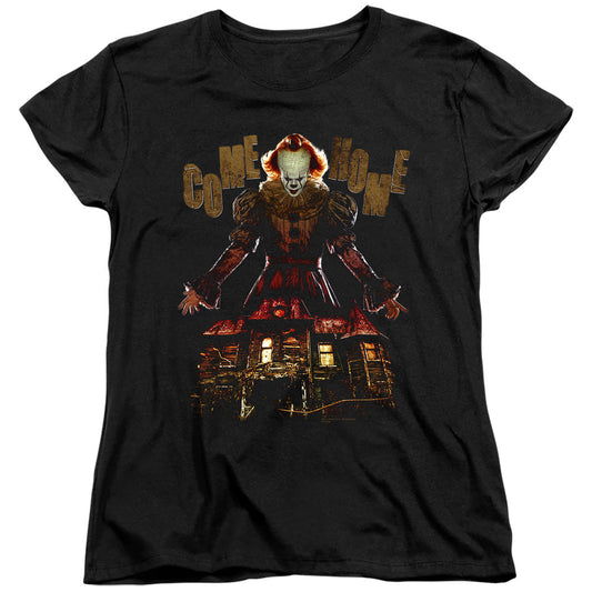 IT 2 Come Home Womens T Shirt Black Officially Licensed