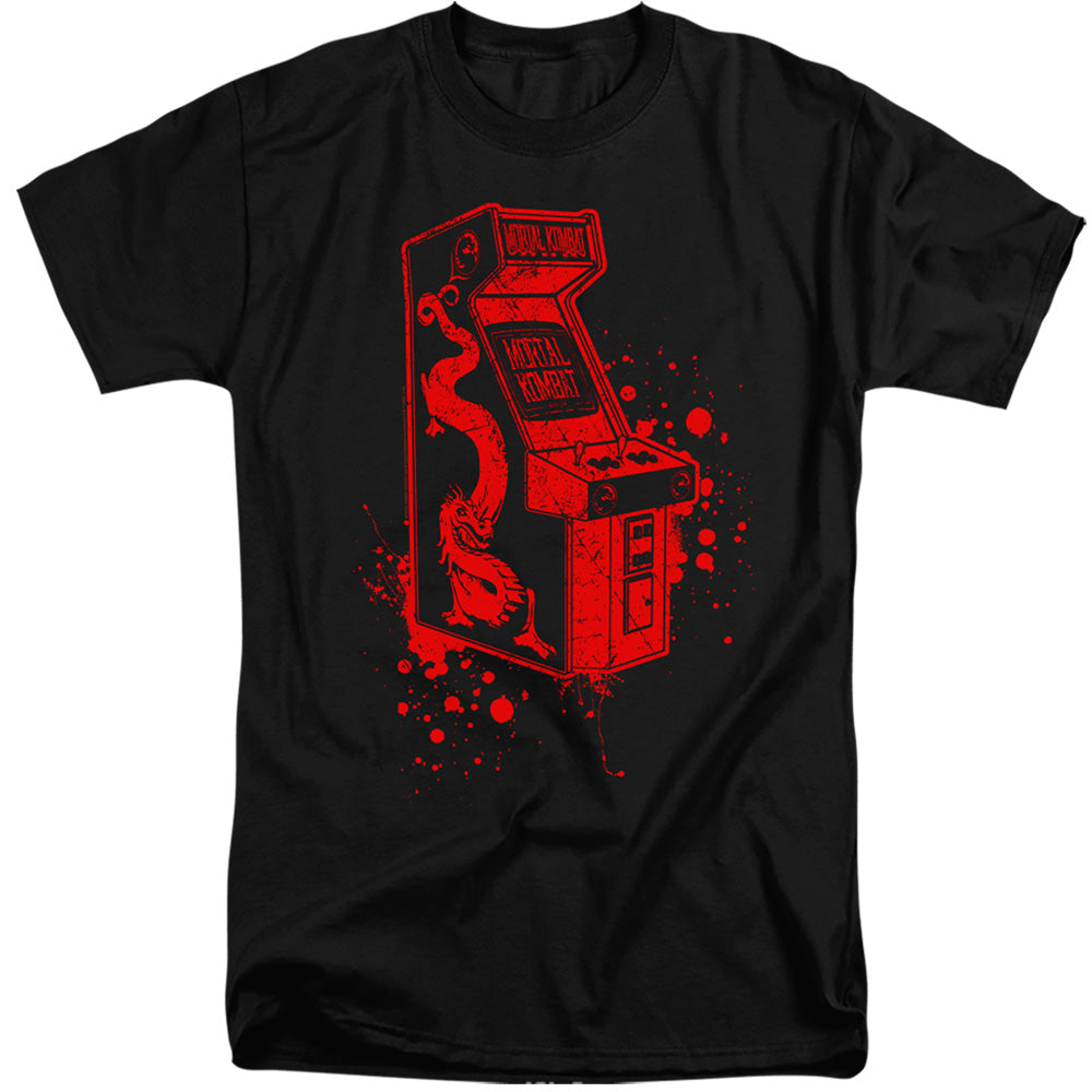 Mortal Kombat Klassic Insert Coin Mens Tall T Shirt Black Officially Licensed