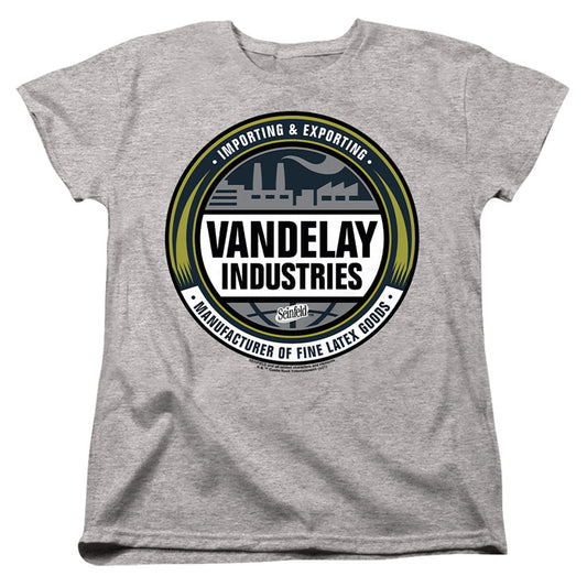 Seinfeld Vendelay Logo Womens T Shirt Athletic Heather Officially Licensed