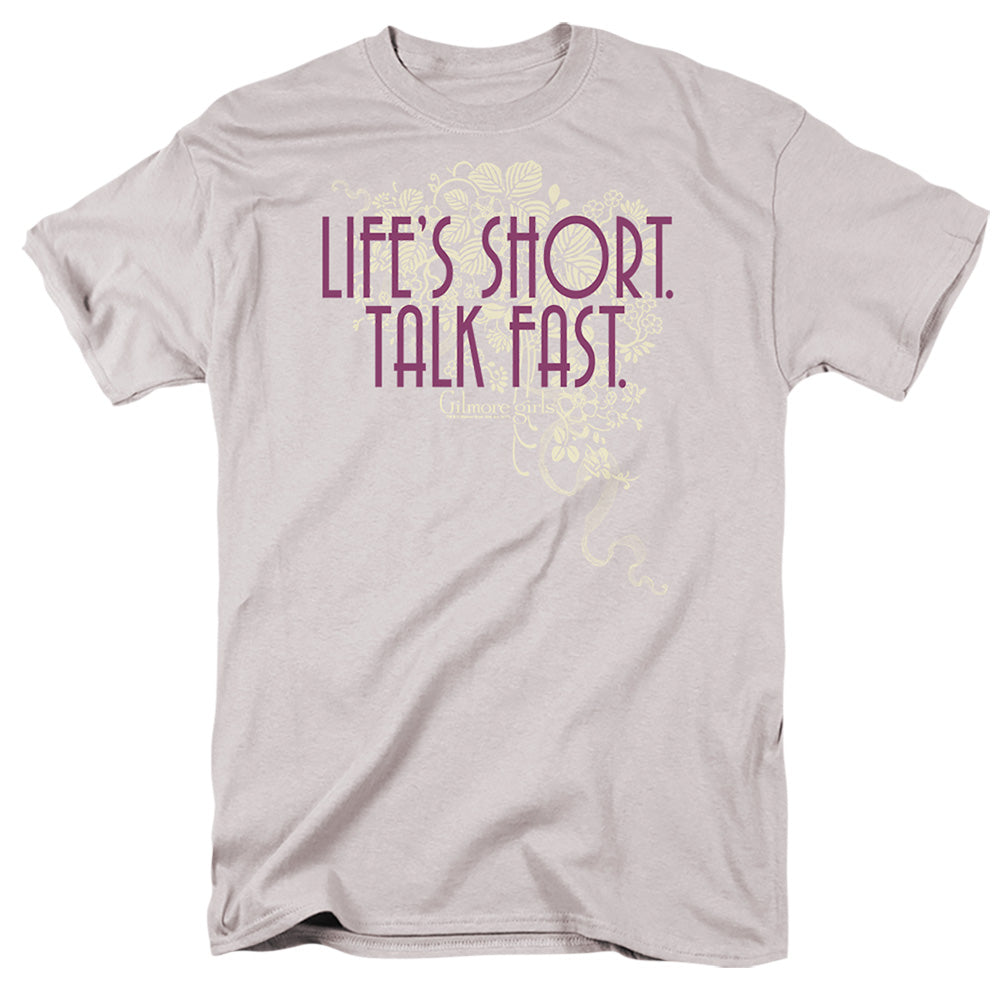 Gilmore Girls Lifes Short Mens T Shirt Silver Officially Licensed