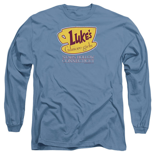 Gilmore Girls Lukes Connecticut Mens Long Sleeve Shirt Carolina Blue Officially Licensed