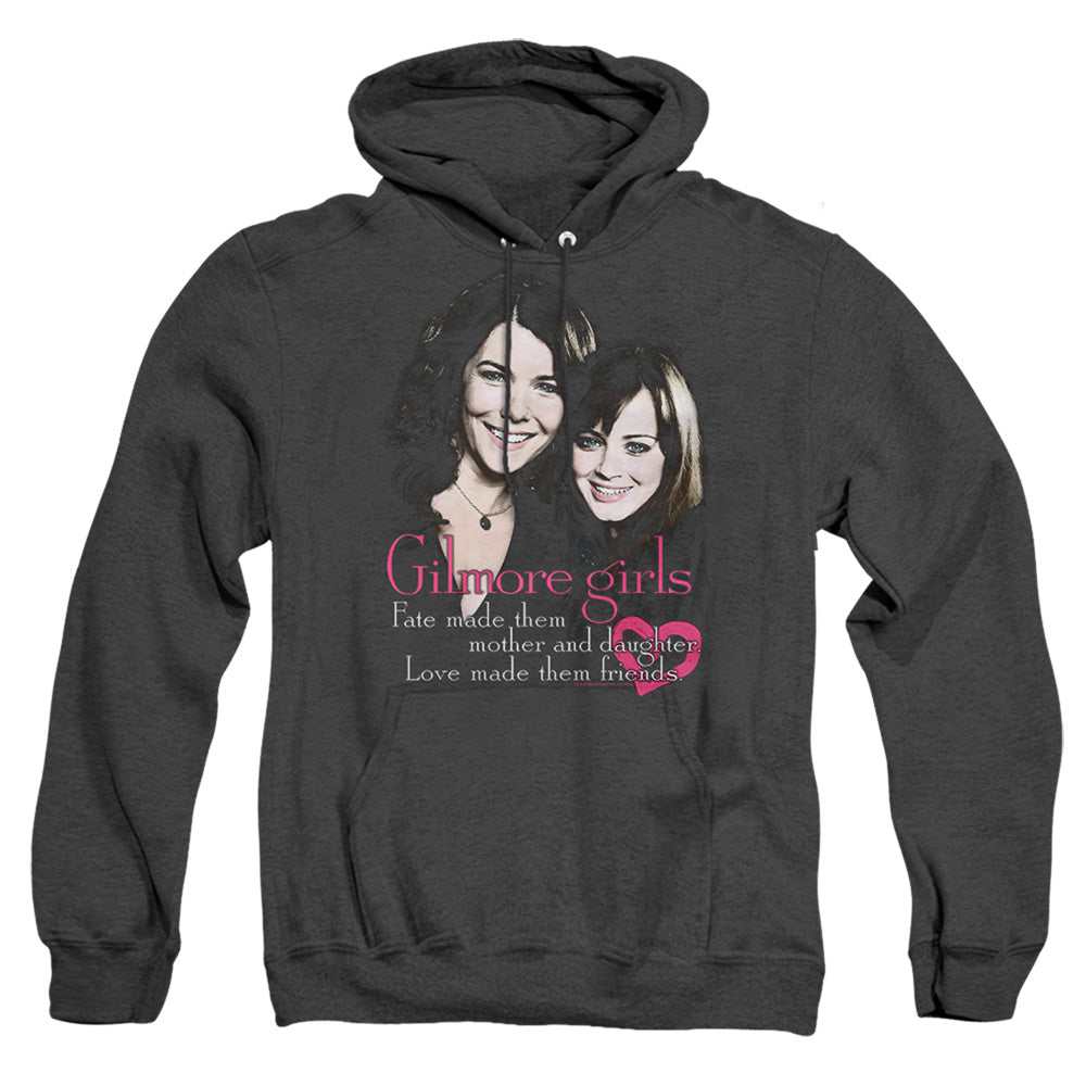 Gilmore Girls Title Mens Heather Hoodie Black Officially Licensed