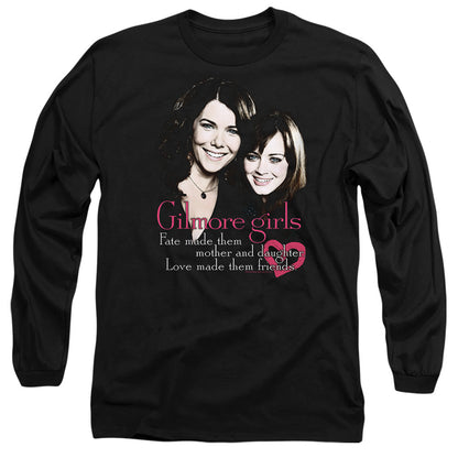 Gilmore Girls Title Mens Long Sleeve Shirt Black Officially Licensed