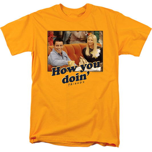 Friends How You Doin Mens T Shirt Gold Officially Licensed