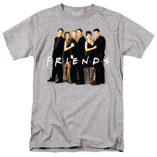 Friends Cast In Black Mens T Shirt Red Officially Licensed